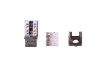 Modul Jaringan Keystone Jack RJ45 CAT5E/CAT6/CAT6A 90 Derajat UTP Berlapis Emas untuk Pelat Depan & Panel Patch Kosong