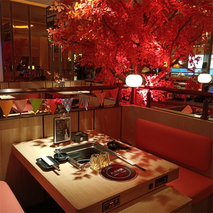 Cao Cấp Vòng Nhà Hàng Lẩu Bảng Chứng Nhận CE Không Khói Lẩu Thiết Bị Cho Dayu Lẩu - Product Image 1