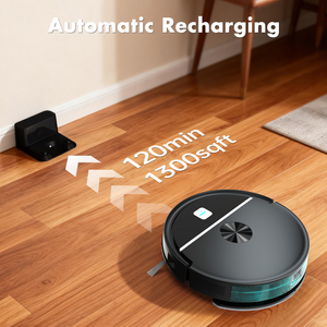 Aspiradora y Mopa Automática Recargable para Pelo de Mascotas y Polvo, Control por APP, Alta Succión, Robot Limpiador Portátil para el Hogar - Product Image 5