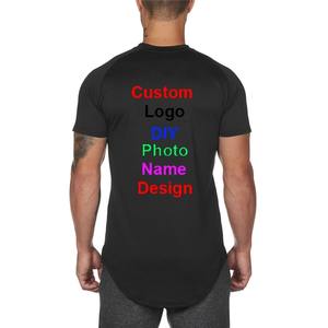 T-shirt de sport personnalisé en maille à séchage rapide pour hommes col en O à manches courtes haut d'entraînement de gymnastique avec logo imprimé ou brodé - Product Image 3