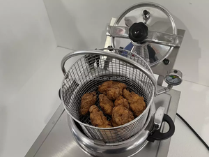 Friteuse à <span class=keywords><strong>air</strong></span> industrielle en acier inoxydable 16l/henny <span class=keywords><strong>penny</strong></span> kfc, friteuse à pression électrique pour poulet express - Product Image 3