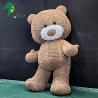 Ours en peluche gonflable personnalisé de haute qualité, style dessin animé, ours gonflable moelleux pour la publicité et la décoration