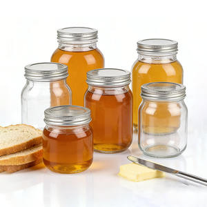 บริการ OEM ODM ขายส่งขวดโหลเก็บอาหาร ขวดโหลแยม ซอส น้ำผึ้ง ขวดโหลบรรจุอาหาร ขวดโหลปากกว้าง ขนาด 8 ออนซ์ 16 ออนซ์ พร้อมฝาโลหะ - Product Image 4