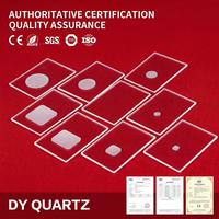 Placa de Vidrio de Cuarzo Transparente, Disco de Vidrio Mecanizado por CNC, Muestras de Prueba, Lámina de Vidrio de Cuarzo, Servicio de Corte y Procesamiento
