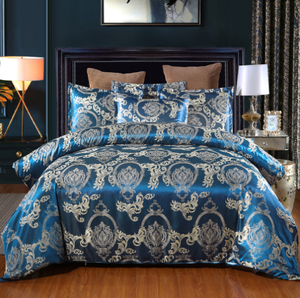 新しいスタイル<span class=keywords><strong>3</strong></span>個入りジャカードベッドセットカバーシーツベッドリネンベッドセット家庭用テキスタイル花で暖かく保つ高級パターン - Product Image 3