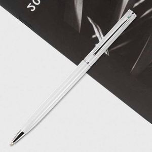 New Promotion Gift Thin Ball Point Metal <b>Pens</b> Custom Logo Slim Twist Metal Ballpoint <b>Pen</b> with <b>Gold</b> Silver Clip - Product Image 3
