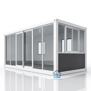 Maison préfabriquée à deux chambres en conteneur, panneaux sandwich respirants, maison de luxe en kit pour les jeunes, espace de vie - Product Image 6