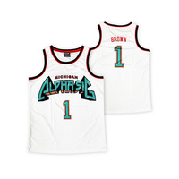 Camisetas de baloncesto amarillas personalizadas, camiseta de baloncesto clásica de malla transpirable con número de nombre bordado