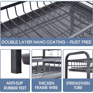 <span class=keywords><strong>Escurridor</strong></span> <span class=keywords><strong>de</strong></span> platos <span class=keywords><strong>de</strong></span> cocina independiente, <span class=keywords><strong>escurridor</strong></span> <span class=keywords><strong>de</strong></span> vajilla, <span class=keywords><strong>de</strong></span> 2 niveles <span class=keywords><strong>escurridor</strong></span> <span class=keywords><strong>de</strong></span> platos, <span class=keywords><strong>escurridor</strong></span> <span class=keywords><strong>de</strong></span> <span class=keywords><strong>cubiertos</strong></span> - Product Image 4