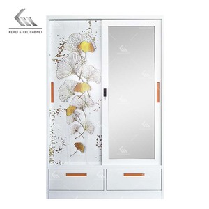 Armoire double moderne de style industriel, <span class=keywords><strong>dressing</strong></span>, organisateur de placard - Meuble de chambre à coucher, armoires de rangement <span class=keywords><strong>pour</strong></span> vêtements, armoire <span class=keywords><strong>en</strong></span> acier - Product Image 6
