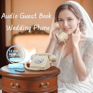 Livre d'or audio téléphonique antique de haute qualité pour les invitations et les messages de mariage Plastique ABS laisser plusieurs messages - Product Image 5