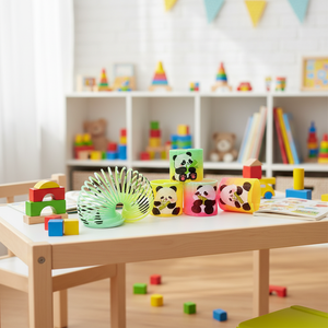 Jouets classiques en gros MILI, jouets puzzle circulaires arc-en-ciel Panda, jouets en spirale circulaire dégradée en forme <span class=keywords><strong>de</strong></span> ressort, cadeau pour enfants - Product Image 4