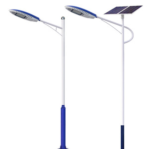 Farolas solares municipales seleccionadas para ingeniería pública, 6m, 7m, 8m, nuevas farolas solares de doble brazo y poste alto para campos deportivos rurales - Product Image 5