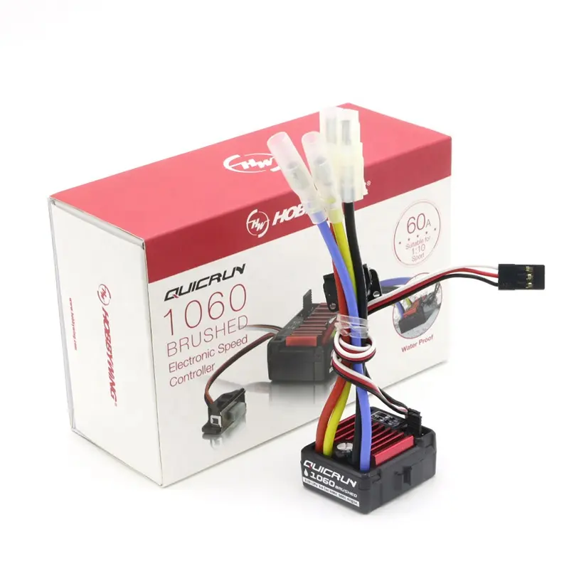Impermeabile ESC HobbyWing QuicRun 1060 60A regolatore elettronico spazzolato regolatore di velocità spazzolato per auto 1/10 RC
