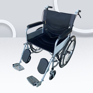 Fauteuil roulant manuel léger et compact avec siège souple, poignée pliable, pour la maison, les voyages et les personnes âgées - Product Image 1