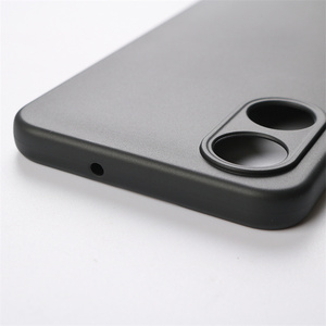 Funda Protectora de TPU Suave Totalmente Mate para <span class=keywords><strong>VIVO</strong></span> Y02S 4G, Funda Trasera de Cuero de Silicona Negra de Buena Calidad para Teléfono <span class=keywords><strong>Celular</strong></span> - Product Image 4