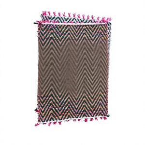 Tapis de porte en jute fait main, tapis d'entrée tissé, tapis de seuil tressé avec bords à franges pour la maison et l'hôtel - Product Image 4