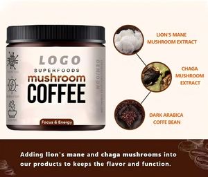 Mezcla de hongos de café de setas de etiqueta privada con café Arábica para aumentar la energía, mejorar la inmunidad, café de setas Oganic - Product Image 2