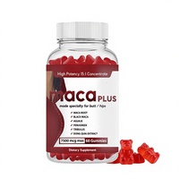Complément alimentaire à base de plantes Maca Plus Gummies en marque privée, 60 unités, flacon OEM