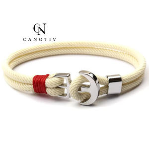 Pulseras hechas a mano de nailon para hombre, pulseras con amuleto de paracaídas, cuerda de Milán, joyería al por mayor - Product Image 6