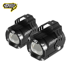 Phare antibrouillard avant de moto à LED, style avion, avec flash d'avertissement, 60W, bicolore, projecteur haute luminosité pour la modernisation et la rénovation - Product Image 1