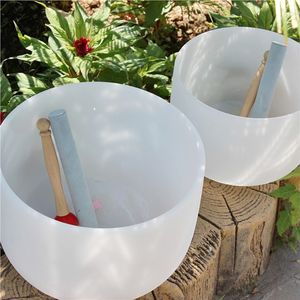 Ciotole di cristallo artigianali di quarzo acqua cantando bocce strumento per il suono unire guarigione - Product Image 1