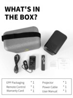 Projecteur intelligent WUPRO G1 1080P avec Google TV et Netflix, 320 lumens ISO, projecteur de cinéma maison, audio Dolby, mise au point automatique, projecteur portable