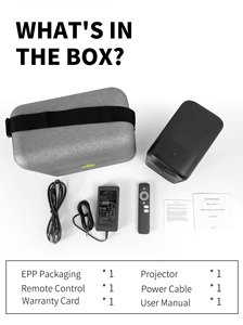 โปรเจคเตอร์อัจฉริยะ WUPRO G1 1080P รองรับ <span class=keywords><strong>Google</strong></span> TV และ Netflix ความสว่าง 320 ISO Lumens โปรเจคเตอร์โฮมเธียเตอร์ ระบบเสียง Dolby Audio โฟกัสอัตโนมัติ พกพาสะดวก - Product Image 6