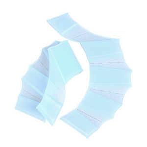 Palmes de natation en silicone, design flexible demi-paume pour adultes, équipement de natation pour sports d'été - Product Image 2