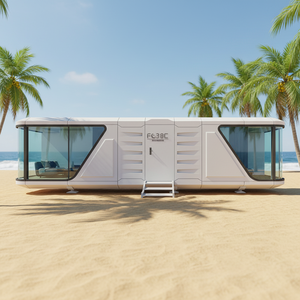 บ้านเคลื่อนที่สำเร็จรูปสไตล์โมเดิร์นจากออสเตรเลีย <span class=keywords><strong>บ้านพัก</strong></span>ตากอากาศแบบแคปซูล บ้านชมวิวทะเล บ้านริมชายหาด บ้านโมดูลาร์  วัสดุฟลูออโรคาร์บอน - Product Image 1