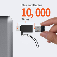 10gpbs Usb C femelle vers Usb mâle adaptateur de Port d'ordinateur portable extenseur Anker Hub vers Usb C adaptateur