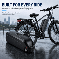 Baterai Ebike 36V/48V/52V/60V/72V Hailong 18650 21700 13Ah NMC 1000 Siklus untuk Sepeda Listrik