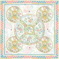 Tapis de mahjong de luxe rétro artistique écologique durable portable imperméable en caoutchouc style américain à imprimé floral pour 4 joueurs