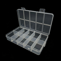 Boîte d'emballage en plastique transparent PP à 10 compartiments avec couvercle pour perles DIY, strass pour ongles, quincaillerie, petites pièces et accessoires – Vente en gros