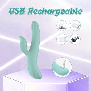 Vibrador de Conejo <span class=keywords><strong>Ylove</strong></span> Thrusting de Silicona Líquida con Doble Motor, 10 Modos de Vibración, Resistente al Agua IP6, Material ABS para Mujeres, Punto G - Product Image 5