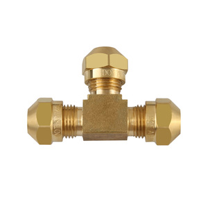 Xiangjia Machinery Brass T-Connector 12mm Air Brake Fittings For Pneumatic Truck Systems - Product Image 2