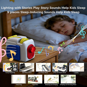 Lampada Notturna LED Creativa per Bambini con Proiettore di Storie e 6 Carte Audio con Racconti - Product Image 5
