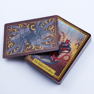 Cartes Oracle personnalisées d'usine Surface de bordure dorée Emballage personnalisé Tarot <span class=keywords><strong>Mots</strong></span> clés Vérité cachée Cartes à jouer Oracle - Product Image 3