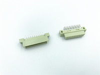 Connecteur Européen 2*10P 220 DIN 41612, 2 Rangées (AB), Femelle à Angle Droit, Mâle Droit