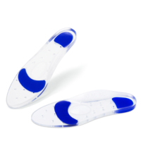 Semelles orthopédiques en gel de silicone transparent, soutien de la voûte plantaire, absorption des chocs, respirantes, pour fasciite plantaire