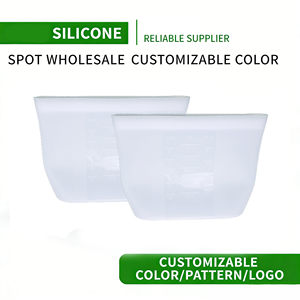 Sacs et contenants de conservation alimentaire en silicone réutilisables, étanches, sans BPA, compatibles micro-ondes - Product Image 5