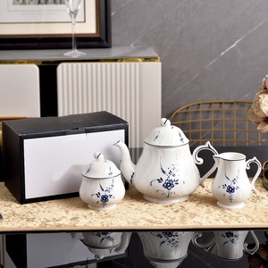 White New Europe Design Luxury Eco-Friendly <b>Bone</b> <b>China</b> Customizable Coffee and <b>Tea</b> <b>Sets</b> for Wholesale - Product Image 1