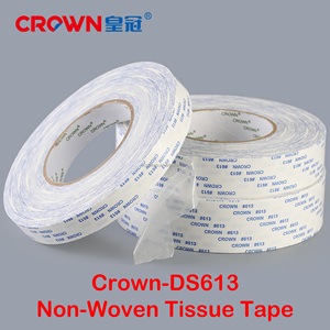 Ruban <span class=keywords><strong>adhésif</strong></span> non tissé double face CROWN DS613PN, 0,16 mm, <span class=keywords><strong>adhésif</strong></span> acrylique, pour métal, plastique, bois, verre - Product Image 2