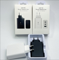 Adaptador de Corriente de Carga Rápida de 65W, Enchufe de Pared Tipo EU, UK, US para Cable Samsung, para Dispositivos Samsung S22, S23, S24, S25, S26