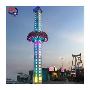 Fun Park Games 13M-52m Emocionantes adultos Amusement Ride Rotating Free Fall Drop Tower a la venta