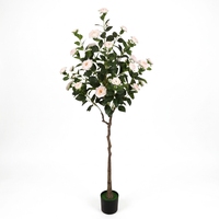 Nouvelles fleurs artificielles de mariage, faux arbre de camélia en pot, arbres artificiels, articles de Noël, décoration intérieure et extérieure pour bars et salles.
