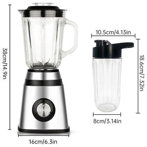 Licuadora Eléctrica Pequeña para el Hogar con Capacidad de 1.5L y Vaso para Batidos, para Exprimir Frutas y Cocinar, Idioma de Funcionamiento: Inglés - Product Image 4