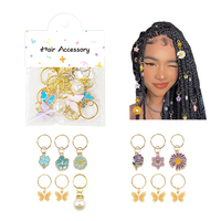 Shinein émail pendentif cheveux tresse pince or cheveux manchette anneaux Loc bijoux tresse Crochet accessoires cheveux bijoux Dreadlock perles