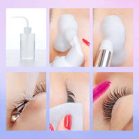 VEYES – autocollant Logo personnalisé, Extension de cils, shampoing, Mousse de nettoyage, sans Stimulation, Kit de soins