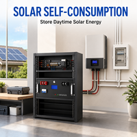 Baterai Penyimpanan Energi Surya Hybrid Grid Fuxile FXX-512-200 Rak-Mounted LiFePO4 51.2V 200Ah 10.24kWh 6000-Cycle dengan BMS 150A Terintegrasi